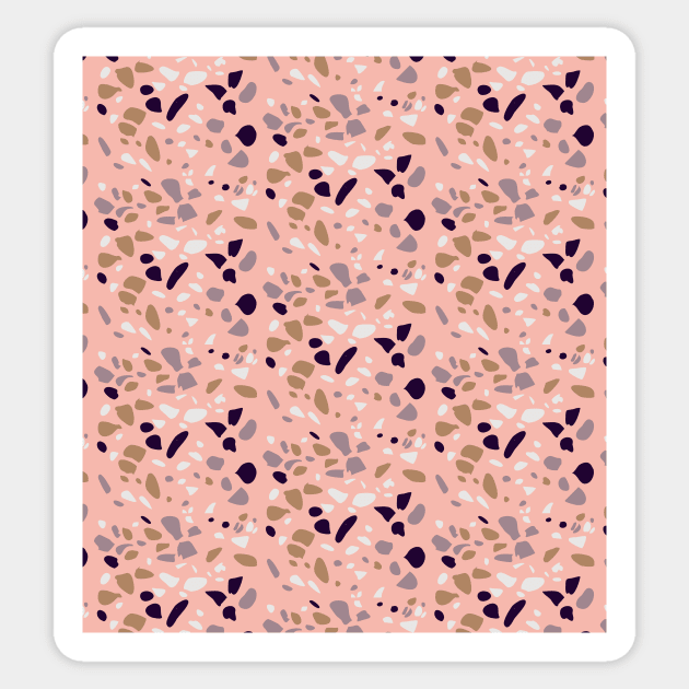 Modern Pink Terrazzo Sticker by Pulpixel